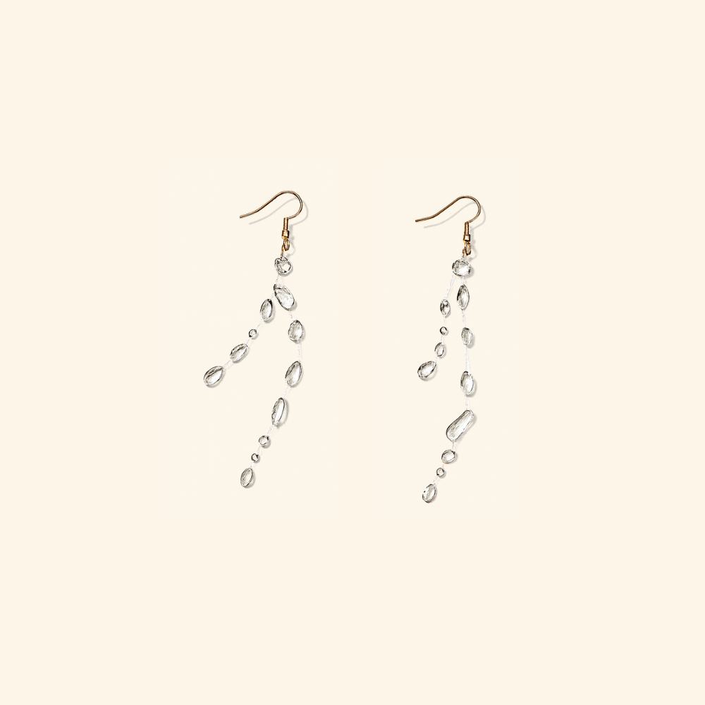 Les boucles d’oreilles pluie diluvienne