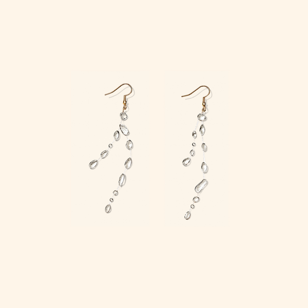 Les boucles d’oreilles pluie diluvienne