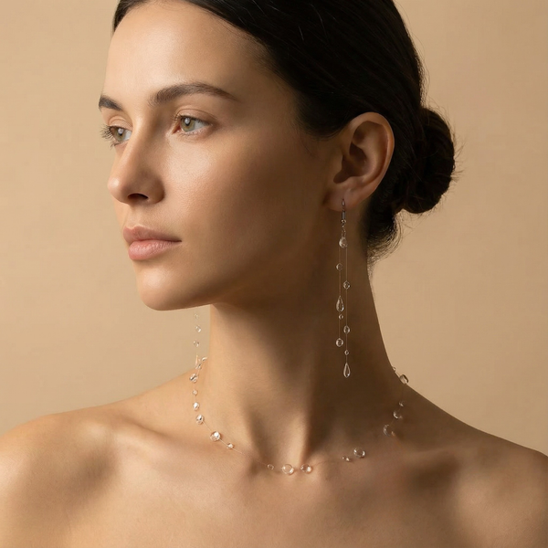 Les boucles d’oreilles pluie diluvienne