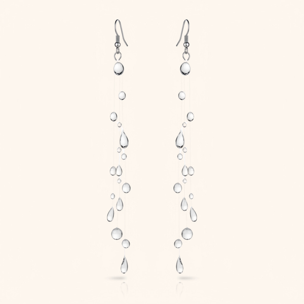Les boucles d’oreilles pluie diluvienne