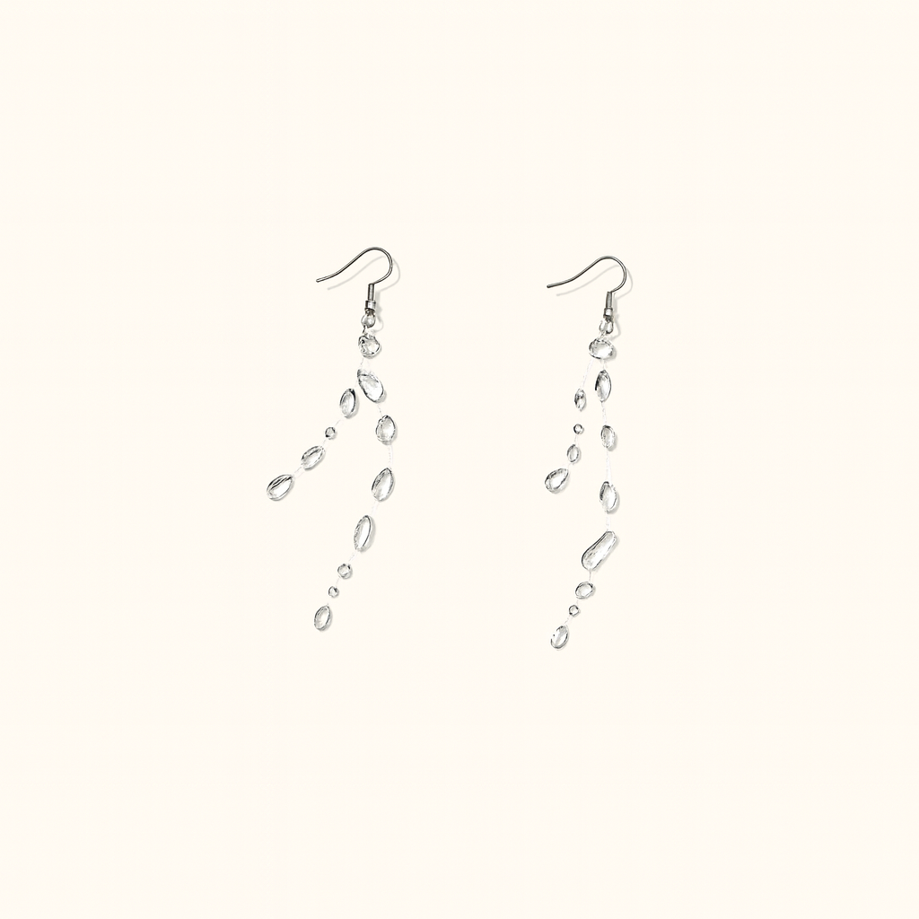 Les boucles d’oreilles pluie diluvienne