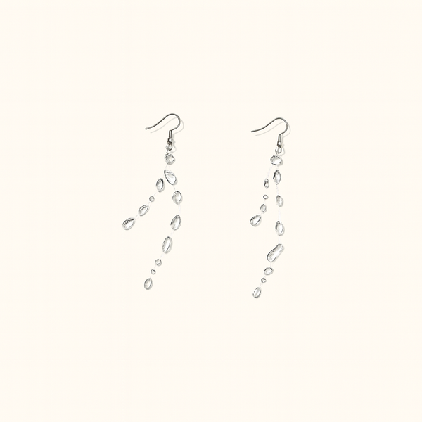 Les boucles d’oreilles pluie diluvienne