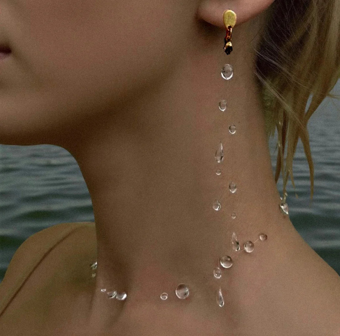 Les boucles d’oreilles pluie diluvienne