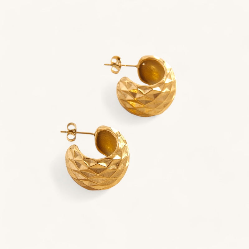 Les Boucles d’Oreilles Gaufrette