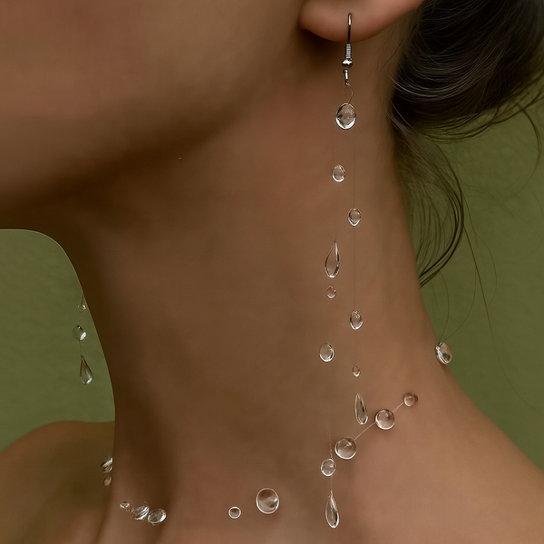 Les boucles d’oreilles pluie diluvienne