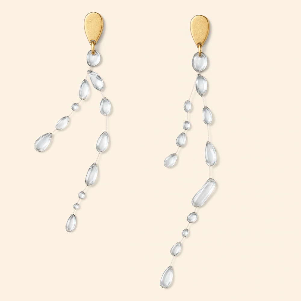Les boucles d’oreilles pluie diluvienne