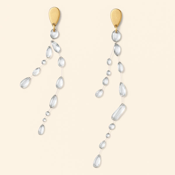 Les boucles d’oreilles pluie diluvienne